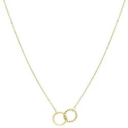Tamaris Kette mit Anhänger Twisted Edelstahl goldfarben