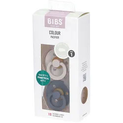 Bibs® Colour Schnuller Symmetrisch Gr. 1 Sand & Iron 2 Stück