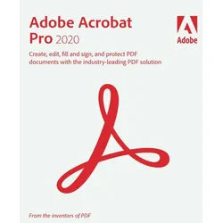 Adobe Acrobat Pro 2020 1 Gerät MAC, perpetual ( Redemption Key über Adobe )