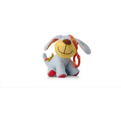 Woodyland Lernspielzeug 7000002 Spaß- und Lernspielzeug Kuschelhund mit mechanischem Sound, Waschbar auf 30°C bei Handwäsche bunt