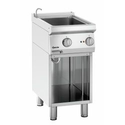 Bartscher Bain Marie 700, B400, UO, mWE, Höhenverstellbare Bain Marie mit offenem Unterbau, 1 Stück