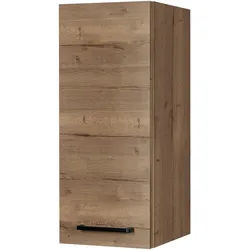 Nobilia Küchenoberschrank , Eiche dunkel , Metall , 2 Fächer , nur wie online abgebildet bestellbar , 30x72x35 cm , Blauer Engel, Pefc, Goldenes M, Made in Germany, DGM-Klimapakt , hängend , Küchen, Küchenmöbel, Küchenschränke