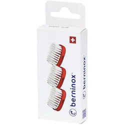 Berninox 3 x Ersatz-Bürstenköpfe Korallenrot super soft