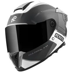 FC-Moto Hawk EVO-X Helm, schwarz-grau-weiss, Größe XL für Männer