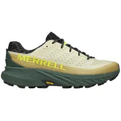 Merrell Trail-Laufschuhe Agility Peak 5 (angenehmer Tragekomfort, Rock Plate) grün/beige Herren
