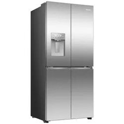 Hisense Multi Door RQ5P470SYID, 178,5 cm hoch, 79,4 cm breit, Wasser-/Eisspender, Total NoFrost, Metal Cooling silberfarben