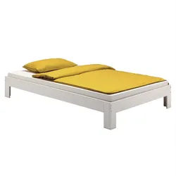 Idimex Futonbett Thomas 90X200 Cm , Weiß , Holz , Kiefer , Vintage , 90x200 cm , FSC Mix , Schlafzimmer, Betten, Futonbetten