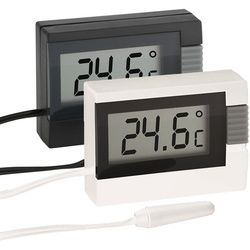 TFA Dostmann Digitales Innen-Aussen-Thermometer-Schwarz