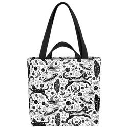 VOID Henkeltasche (1-tlg), Katze Sterne Schwalbe Mond katze halloween magisch mond hexe galaxies bunt