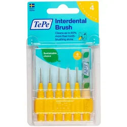 TePe Interdentalbürsten 0,7 mm gelb Zahnbürste 6 St 6 St Zahnbürste