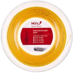 MSV Tennissaite Focus Hex Soft 1.20 (Haltbarkeit+Touch) gelb 200m Rolle