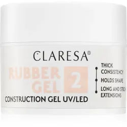 Claresa Rubber Gel Construction Gel UV/LED Gel-Lack für verlängerte Fingernägel Farbton 02 45 g