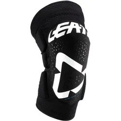 Leatt 3DF 5.0 Motocross Knieprotektoren, schwarz-weiss, Größe L XL für Männer