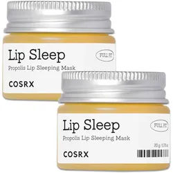 Cosrx Lip Sleep Propolis Sleeping Mask für Lippenpflege Lippenschutz 2x20 ml Unisex