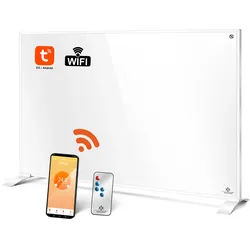 KESSER® Infrarotheizung Effizient Infrarot 2in1 Standgerät & Wandmontage Elektroheizung mit Fernbedienung Thermostat & App-Steuerung Timer Elektrisch Heizpaneel Heizung Konvektor Standfüße