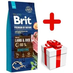 BRIT Premium By Nature Sensitive Lamb 15kg + Überraschung für den Hund