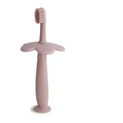 Mushie Learning Toothbrush Zahnbürste Flower Blush 1 St.