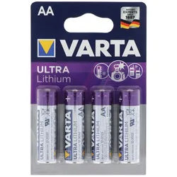 Varta Ultra Lithium Mignon AA, Varta Lithium Batterien, 6106, 1,5V, 4er Blister