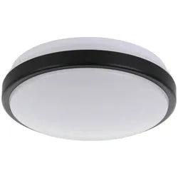 Eglo Deckenleuchte , Schwarz, Weiß , Metall, Kunststoff , rund , 9 cm , Lampen & Leuchten, Innenbeleuchtung, Deckenleuchten, Deckenleuchten