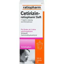 CETIRIZIN-ratiopharm Saft 150 ml