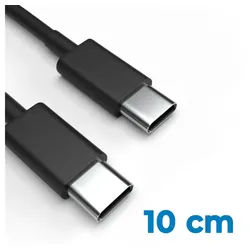 Justcom Oppo A78 USB-Kabel, USB-C, USB-C (10 cm), Schnellladekabel, Datenkabel, Handy, Tablet schwarz