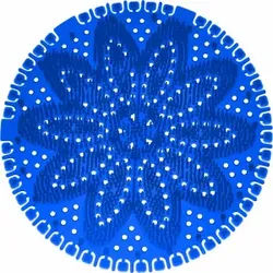 Arcora Duft Urinalsieb Mini, Ø 14 cm, Urinaleinsatz für alle gängigen Urinale, Duft: Tutti Frutti, Farbe: Blau