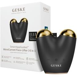 GESKE German Beauty Tech Enhancer SmartAppGuidedTM MicroCurrent Face-Lifter 6 in 1, Packung (Gerät & USB-Ladekabel), 2-tlg., Gerät inkl. kostenloser APP (SmartAppGuided Device), Mit der GESKE App erhältst Du deine personalisierte Hautpflegeroutine. grau