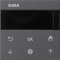 Gira 536628 S3000 Jalousie- und Schaltuhr Display, System 55, anthrazit