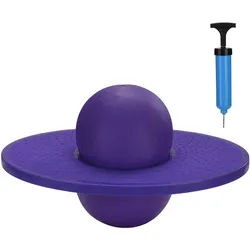 Relaxdays Pogo Ball , Lila , Kunststoff , 39x28 cm , Freizeit & Co, Gartenspielzeug