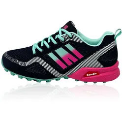 Nowaland Bequeme und Funktionale Outdoor-Schuhe Freizeitschuhe Sneaker blau|grün 39 EU
