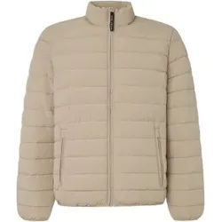 Pepe Jeans für Herren. PM403027 Beigefarbene wasserdichte gesteppte Daunenjacke (L), Lässig, Polyester