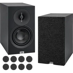 ELAC Debut B5.3 Regallautsprecher Schwarz Paar Oehlbach Set