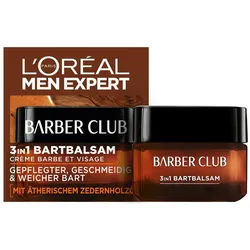 L'ORÉAL PARIS MEN EXPERT Bartbalsam BARBER CLUB BART + HAUT, weiches Bartgefühl, pflegt Bart und Gesicht, zieht schnell ein weiß