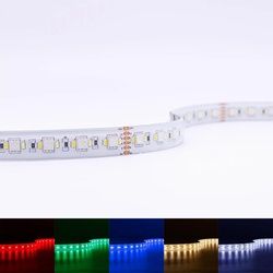 Strip 24V LED Streifen 5M 25,5W/m 180LED/m 15mm - Lichtfarbe: RGB+CCT - Schutzar...