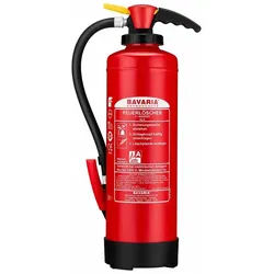 BAVARIA Brandschutz Schaum-Feuerlöscher Magnum AQUAjet 6, Wasser, Besonders umweltfreundlich durch Wasser und Netzmittel