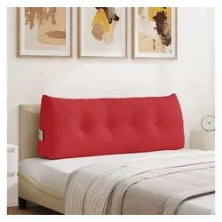 vidaXL Rückenkissen, Rücken Kissen Rot 120 x 24 x 50 cm Stoff rot