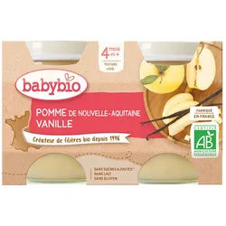 Babybio Pomme DE Nouvelle-Aquitaine Vanille ab 4 Monate