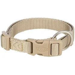 TRIXIE Hunde-Halsband Premium Halsband sand Größe: S Maße: 25-40 cm / 15 mm