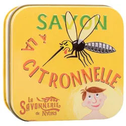 La Savonnerie de Nyons - Metallbox mit Seife 'Citronella Zitronengras-Seife' 155 g