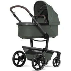 Joolz Kinderwagen , Olivgrün , Textil , 94x60x113 cm , Feststellbremse, Federung, 5-Punkte-Gurt, für Babyschale geeignet, Griff in Lederoptik, abnehmbarer Schutzbügel , Baby on Tour, Kinderwagen, Kombikinderwagen
