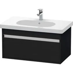 Duravit Ketho Waschtischunterbau wandhängend Eiche Schwarz Matt 800x455x410 mm - KT666701616 KT666701616