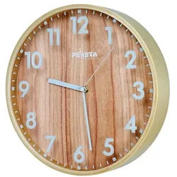 Peweta Uhren Funk-Wanduhr »210« Zahlen Ø 31,3 cm silber