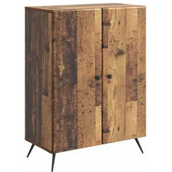 vidaXL Sideboard 66 x 34,5 x 90 cm Sideboard Wohnzimmer Schrank Altholz 66x34,5x90 cm H braun