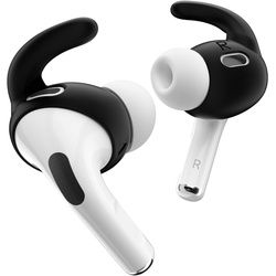 KeyBudz EarBuddyz Ohrhaken für AirPods Pro 2 Ohrpolster (Sicherer Halt für Apple AirPods Pro 2. Generation) schwarz