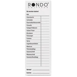 Rondo Bedienungsblöcke 10 Stück á 100 Blatt - Weiß