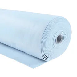 maDDma Stoff 1m waschbarer Bastelfilz Meterware Filz 90cm x 1,5mm, eisblau blau
