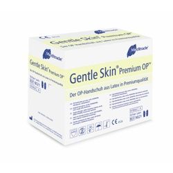 Meditrade Gentle Skin® Premium OP-Handschuh, Einmalhandschuh aus Latex, puderfrei, steril, 1 Packung = 50 Paar, Größe 9