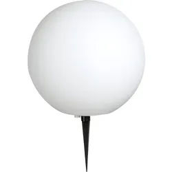 GLOBO LIGHTING Kugelleuchte, Leuchtmittel nicht inklusive, Außenleuchte Kugel Gartenlampe mit Strom Leuchtkugeln für weiß