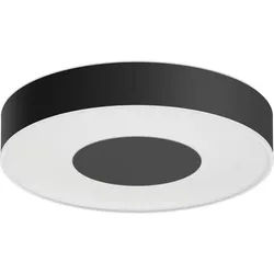 Philips Hue Smarte LED-Leuchte White & Color Ambiance Infuse Deckenleuchte M schwarz, Abschaltautomatik, Bluetooth, CCT - über Fernbedienung, Dimmfunktion, Farbsteuerung, Farbwechsel, Leuchtdauer einstellbar, Memoryfunktion, Nachtlichtfunktion, RGB, Smart Home, Timerfunktion, dimmbar über Fernbedienung, erweiterbar, mehrere Helligkeitsstufen, LED wechselbar, RGB, Bequeme Lichtsteuerung schwarz