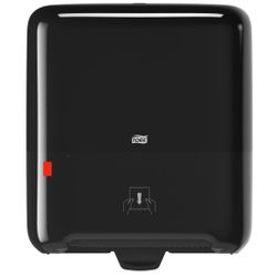 Tork Matic® Rollenhandtuchspender, H1, Wartungsarmer Handtuchrollenspender mit Füllstandanzeige, Maße (B x H x T): 20,3 x 37,2 x 33,7 cm, Farbe: schwarz